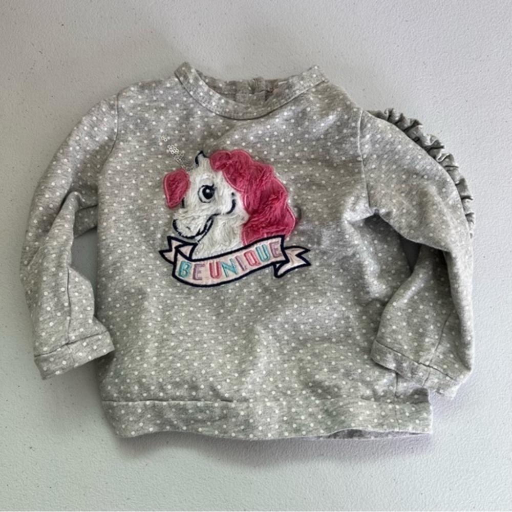 5/$25 little lass girls unicorn shirt 18 months
